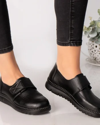 Pantofi dama negri piele ecologica agabia