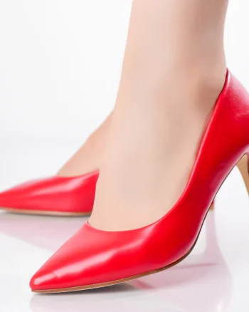 Pantofi dama Rosii din Piele Ecologica Dania