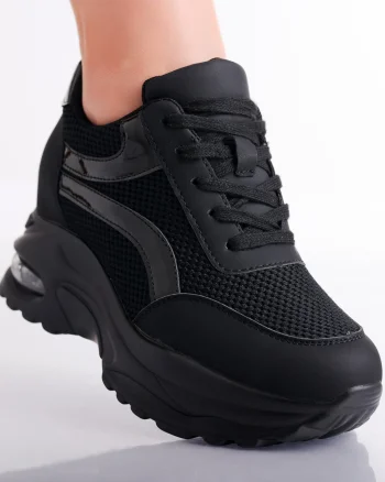 Sneakers dama cu platforma Negri din Textil Darlin