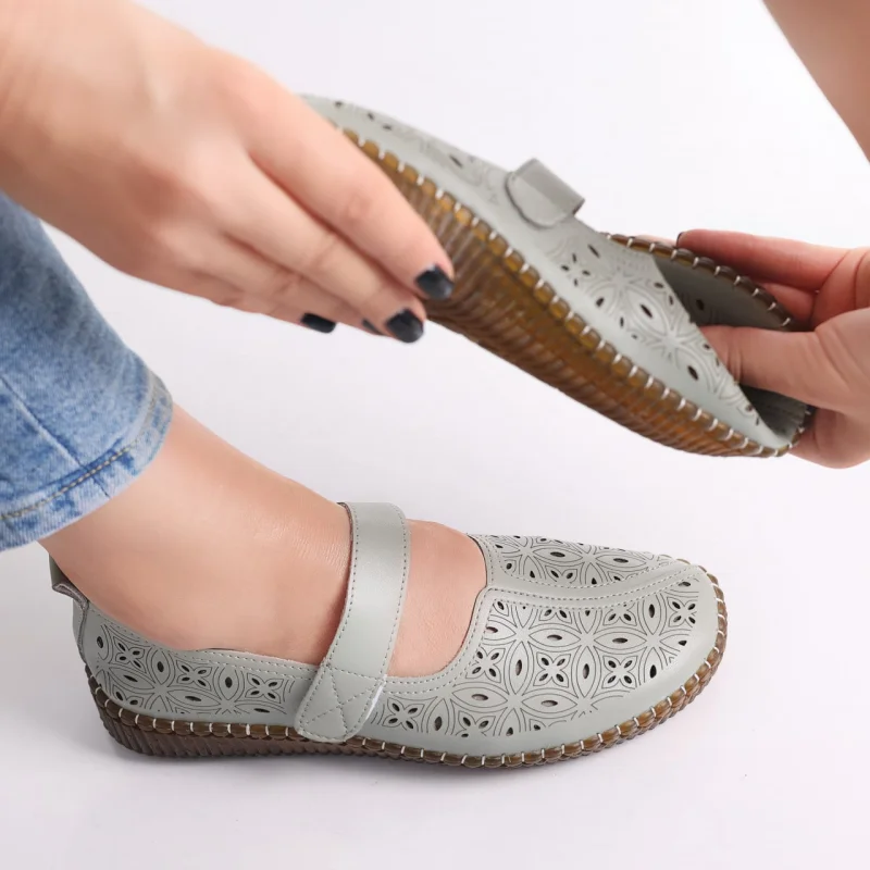 Pantofi dama casual Verzi din Piele Ecologica Amata