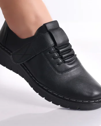 Pantofi dama casual Negri din Piele Ecologica Magaly