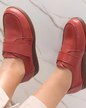 Pantofi dama casual Rosii din Piele Naturala Jarin