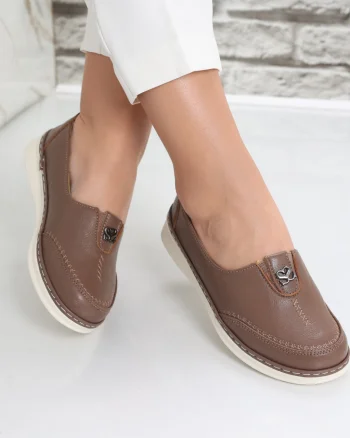 Pantofi dama casual Kaki din Piele Ecologica Suraia