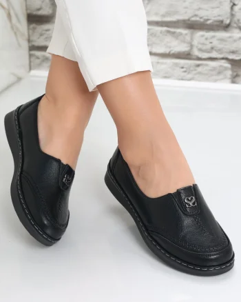 Pantofi dama casual Negri din Piele Ecologica Suraia