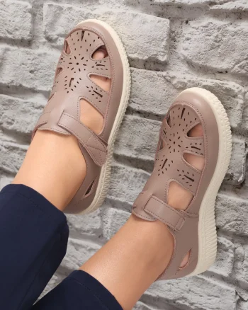 Pantofi dama casual Kaki din Piele Ecologica Benia