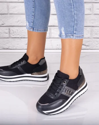 Adidasi dama Negri din Piele Eco/ Textil Ninal