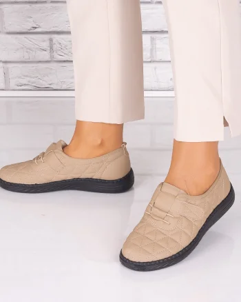 Pantofi dama casual Kaki din Piele Ecologica Saraya