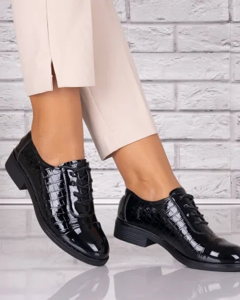 Pantofi dama casual Negri piele ecologica Maisie