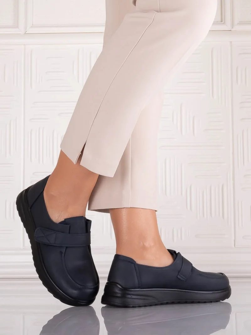 Pantofi dama Casual Bleumarin din Piele Ecologica Nedira