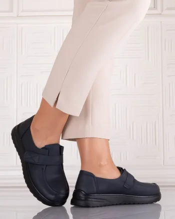 Pantofi dama Casual Bleumarin din Piele Ecologica Nedira