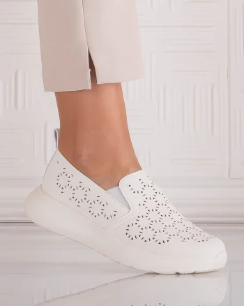 Pantofi dama Casual Bej din Piele Ecologica Irinea