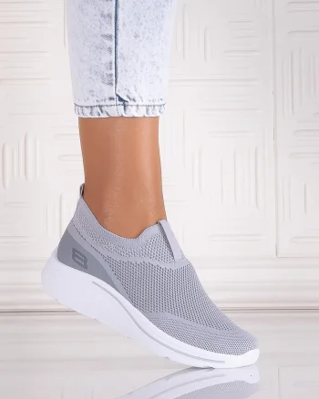 Pantofi dama sport Gri din Textil Jenda