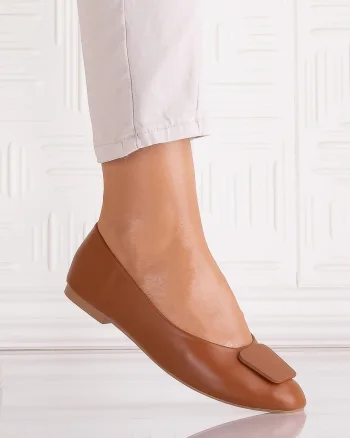 Pantofi dama Caramel din Piele Ecologica Yolandia
