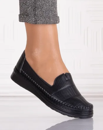 Pantofi casual Negrii dama din Piele Ecologica Arsene