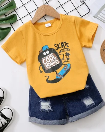 Set tricou si pantaloni Skate
