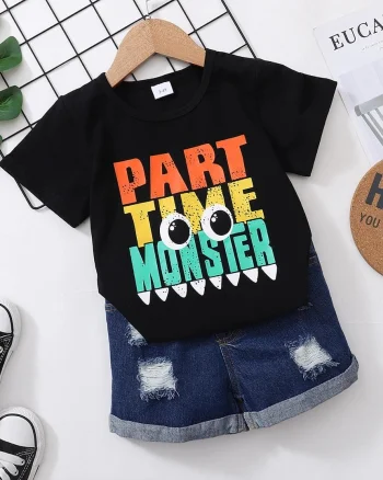 Set tricou si pantaloni Part Time