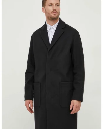 Palton de lana  K10K111745, Negru