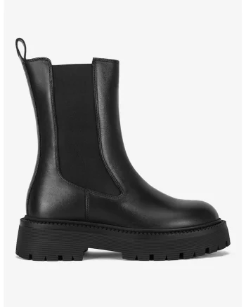 Ghete dama  5905588939573, Piele naturala, Negru, Negru