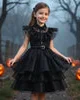 Rochie neagra Halloween Party pentru fete - 13