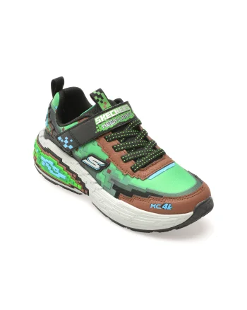 Pantofi sport SKECHERS maro, MEGA-CRAFT 4K, din material textil