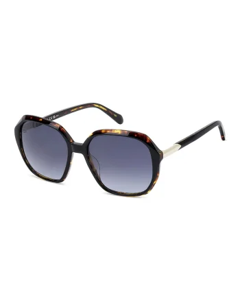 Ochelari de soare hexagonali in degrade, Maro inchis