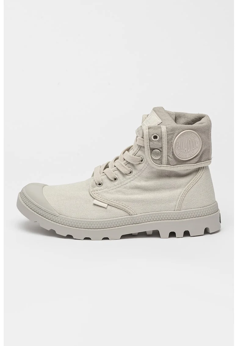 Tenisi hi-top cu varf cu pelicula de cauciuc Baggy, Gri deschis