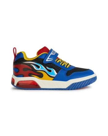 Pantofi sport cu model colorblock si LED-uri Inek, Multicolor