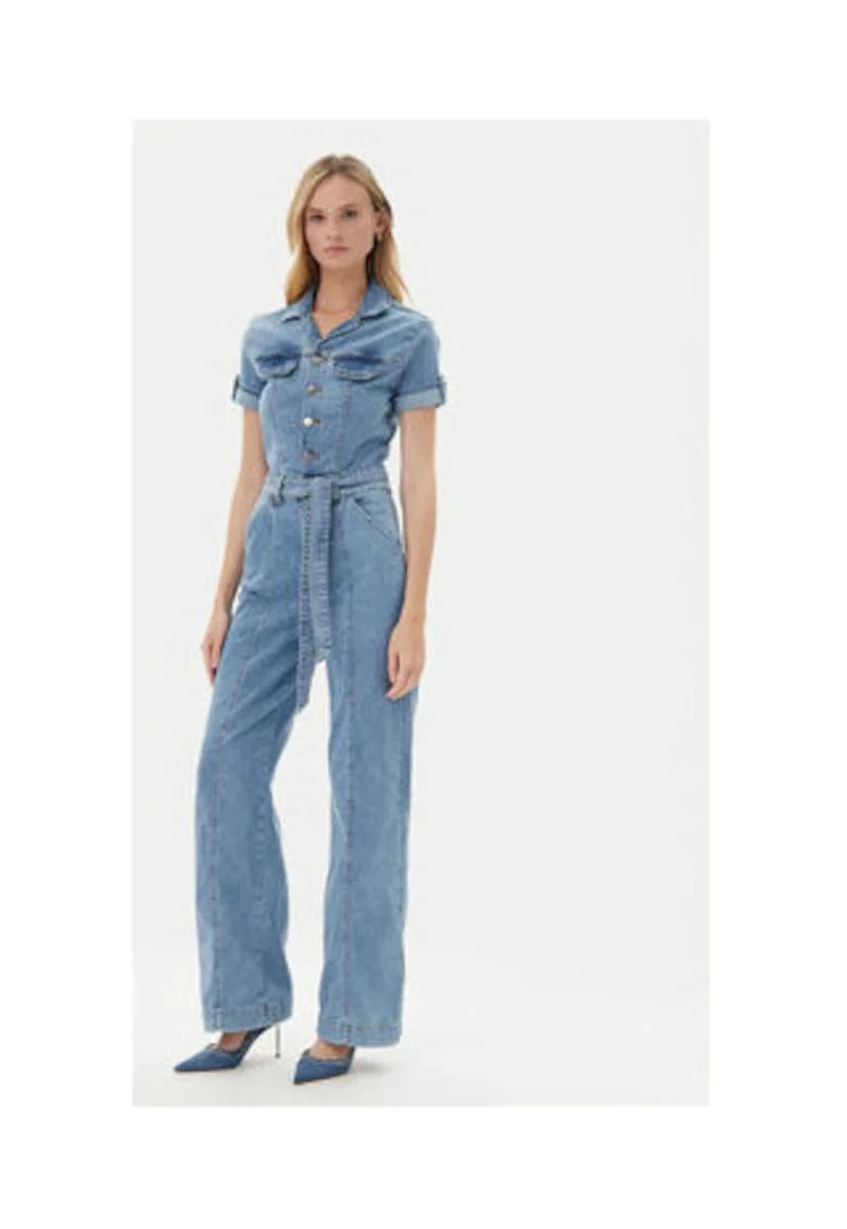 Salopeta din denim cu cordon