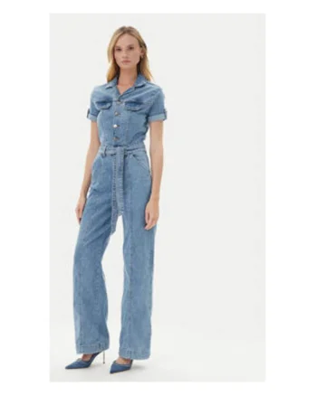 Salopeta din denim cu cordon