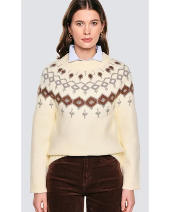 Pulover cu model geometric Skandia 102