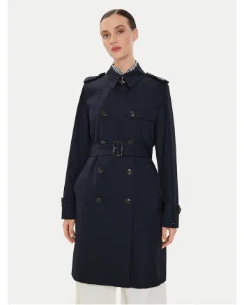 Trenci dama,  bleumarin, palton elegant