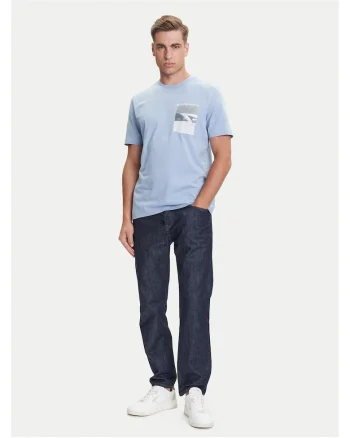 Tricou barbati  albastru