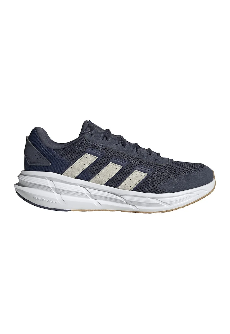 Pantofi sport AstraStar de piele ecologica si plasa, Alb/Bleumarin