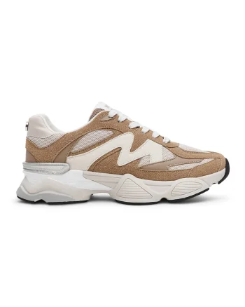 Pantofi sport cu sireturi Speeder, Caramel/Alb murdar