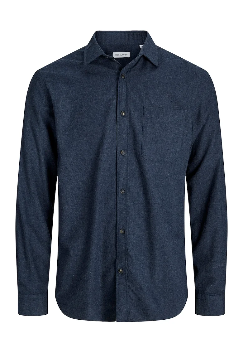 Camasa Barbati, Jack Jones, 50% bumbac, 50% bumbac organicdwqf, Bleumarin