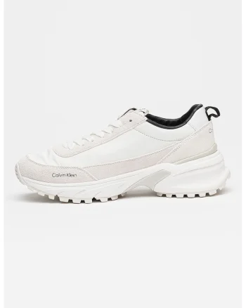 Pantofi sport Trailblazer cu insertii din piele intoarsa, Alb/Grej