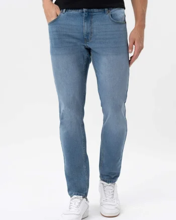 Blugi barbati, Slim Fit, 5 buzunare,  D-Dexter 53, albastru, Albastru
