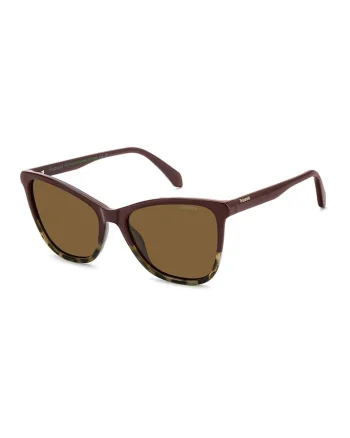 Ochelari de soare patrati polarizati, Maro cognac