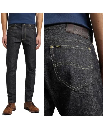 Blugi  101 S Slim albastru marin, Albastru