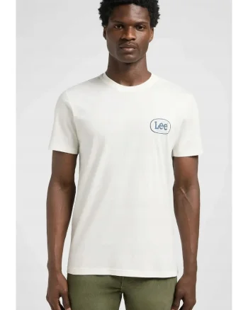 Tricou barbati  REGULAR SMALL LOGO TEE bumbac 100%, Alb
