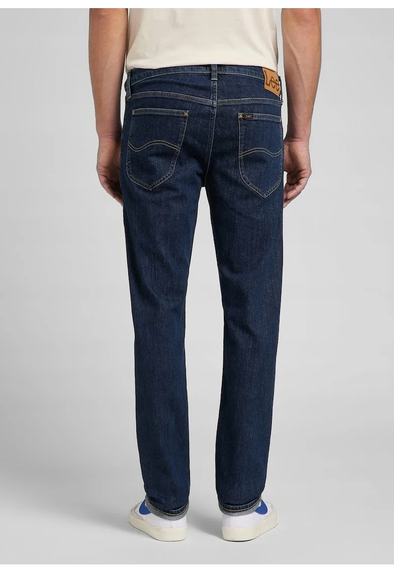 Blugi Barbati,  Daren Zip Fly, Straight Fit, Talie Medie, 5 Buzunare, Fermoar, Lungi, Bumbac, W30-L32 US, Albastru