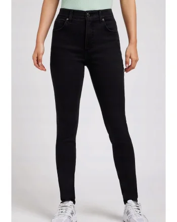 Blugi dama  ULC, bumbac/poliester/elastan, negru