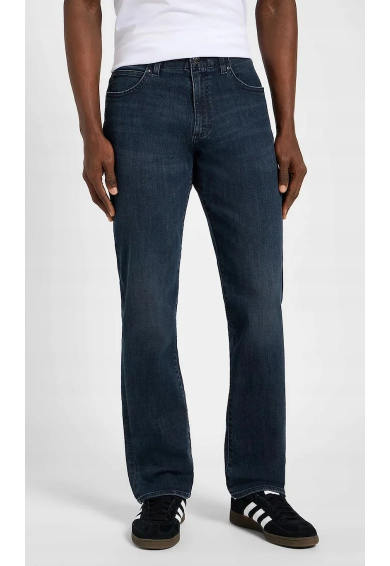 Blugi barbati,  Straight Fit, confortabili, albastru, bumbac