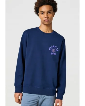 Hanorac barbati,  Crewneck Sweatshirt, bleumarin, bumbac 100%