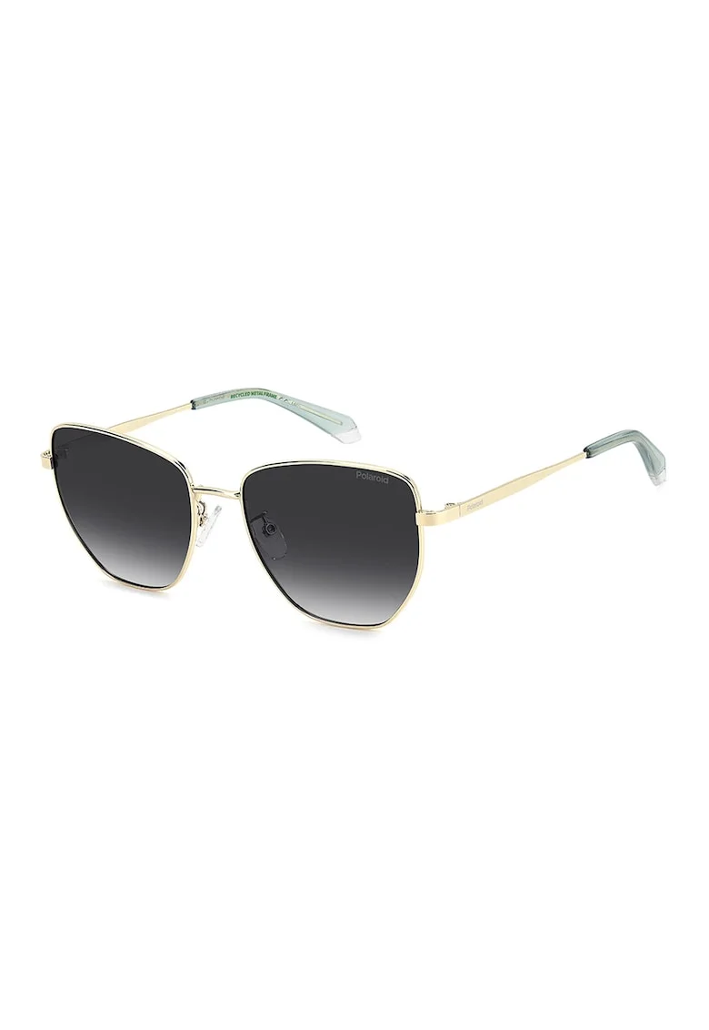 Ochelari de soare cat-eye polarizati, Auriu/Verde deschis