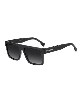 Ochelari de soare dreptunghiulari cu lentile in degrade, Negru