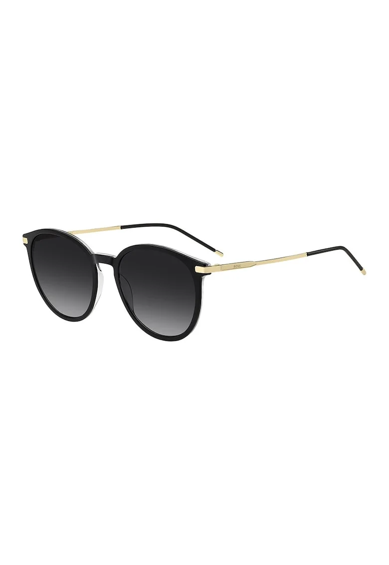 Ochelari de soare pantos cu lentile in degrade, Auriu/Negru