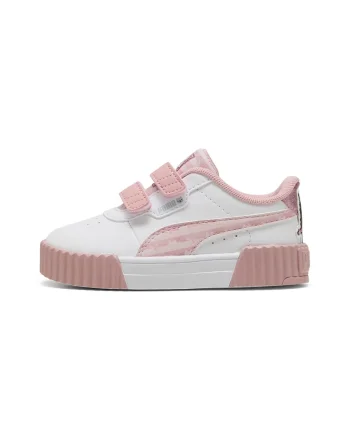 Pantofi sport Carina 3.0 GABBY'S DOLLHOUSE din piele ecologica cu velcro, Alb optic/Roz prafuit