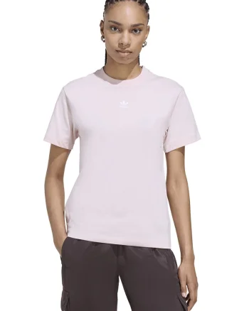 Tricou regfular fit cu logo, de bumbac, Roz pal