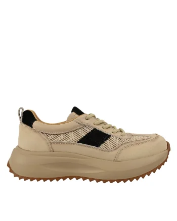 Pantofi sport, dama,  8263 bej, piele naturala, Bej